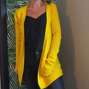 Yellow Halogen Cardigan